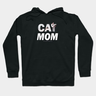 CAT MOM - siamese long hair cat oil painting word art Hoodie